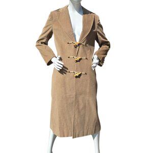 Vintage 70's ALFRED WERBER Corduroy Long Coat sz 10